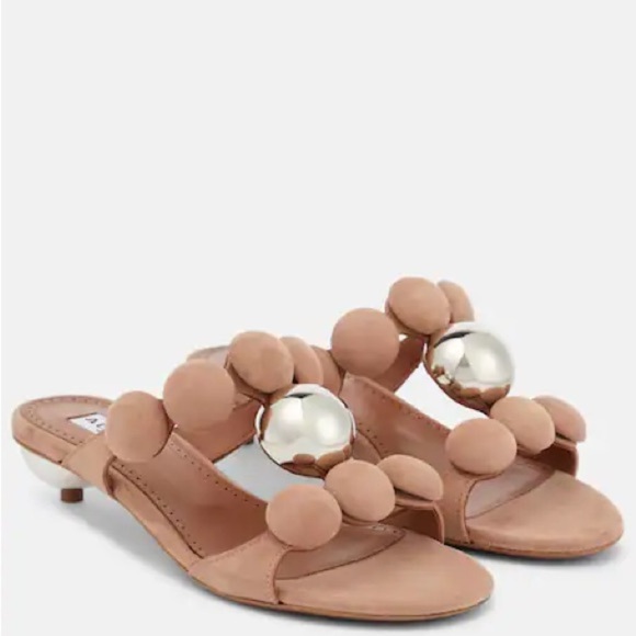 Alaia Bombe embellished suede sandals - Picture 6 of 6
